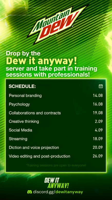 Join the Dew it anyway server!